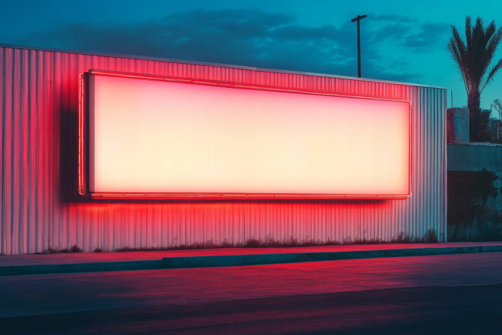 big billboard on the highway