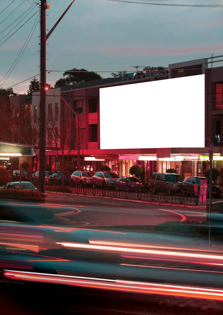 mockup billboard street